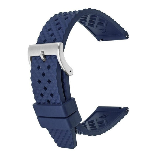 Premium FKM Rubber Watch Strap - Blue