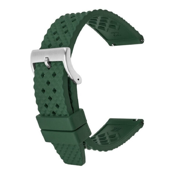 Premium FKM Rubber Watch Strap - Green