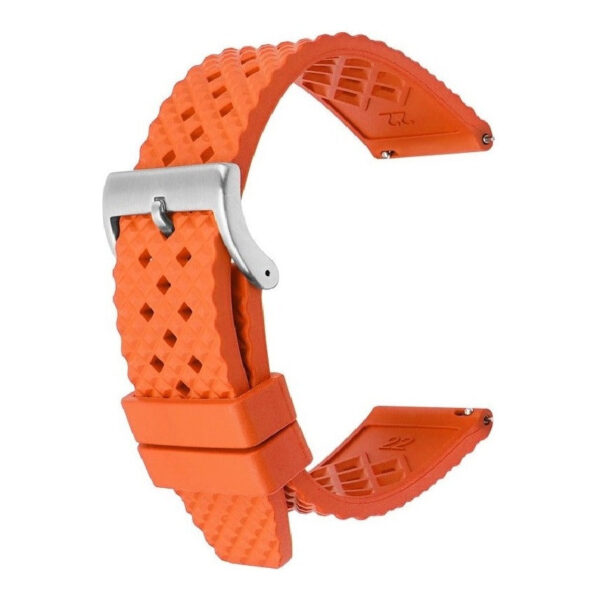 Premium FKM Rubber Watch Strap - Orange
