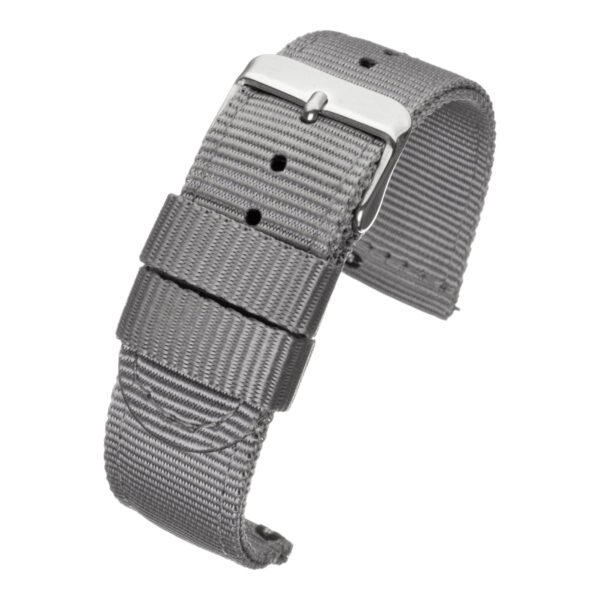 Quick Release Nylon Watch Strap - Grey