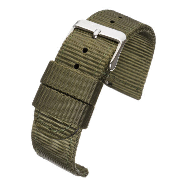 Quick Release Nylon Watch Strap - Dark Green