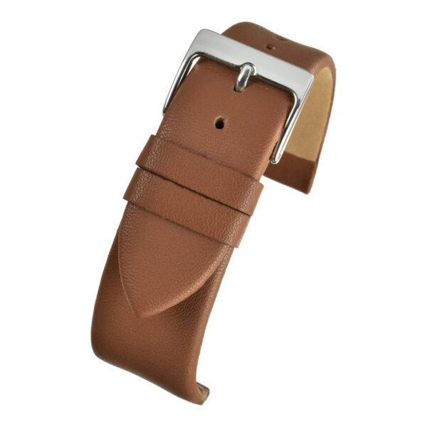 Smooth Leather Watch Strap - Light Brown