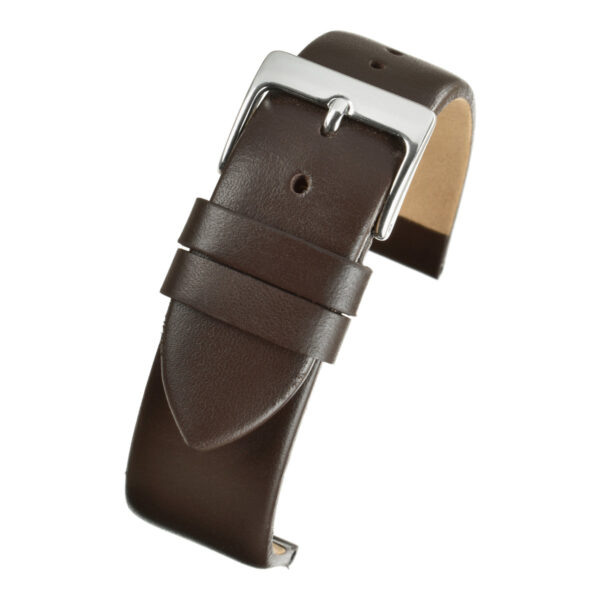 Smooth Leather Watch Strap - Brown