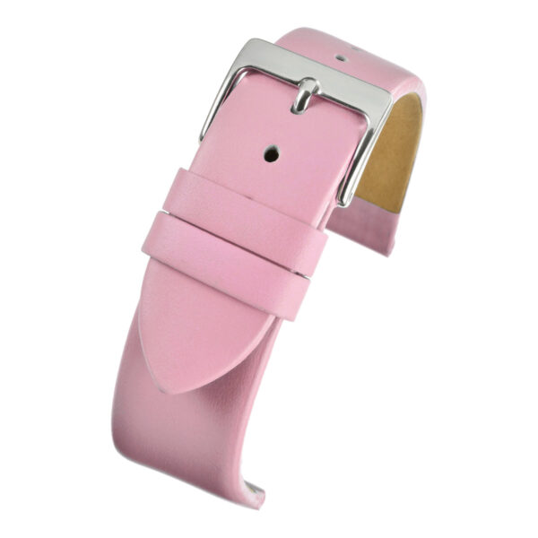 Smooth Leather Watch Strap - Pink