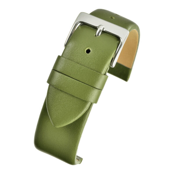 Smooth Leather Watch Strap - Lime Green