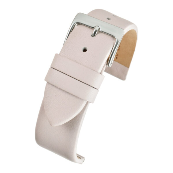 Smooth Leather Watch Strap - Cream