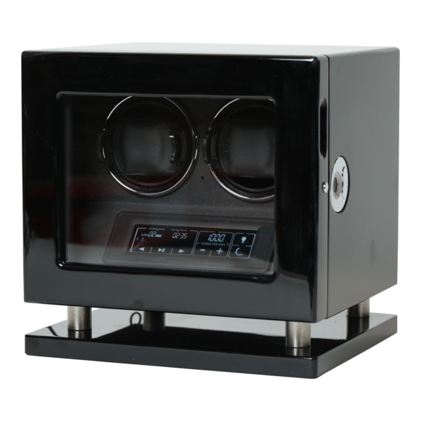 Black Watch Winder for 2 Watches