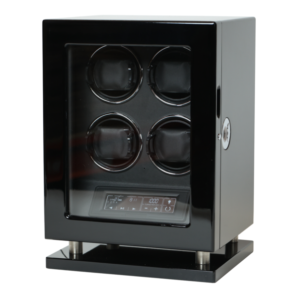 Black Watch Winder for 4 Watches